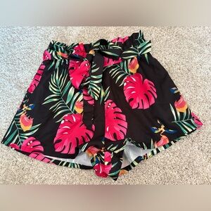 SHEIN Tropical Print Women's Shorts